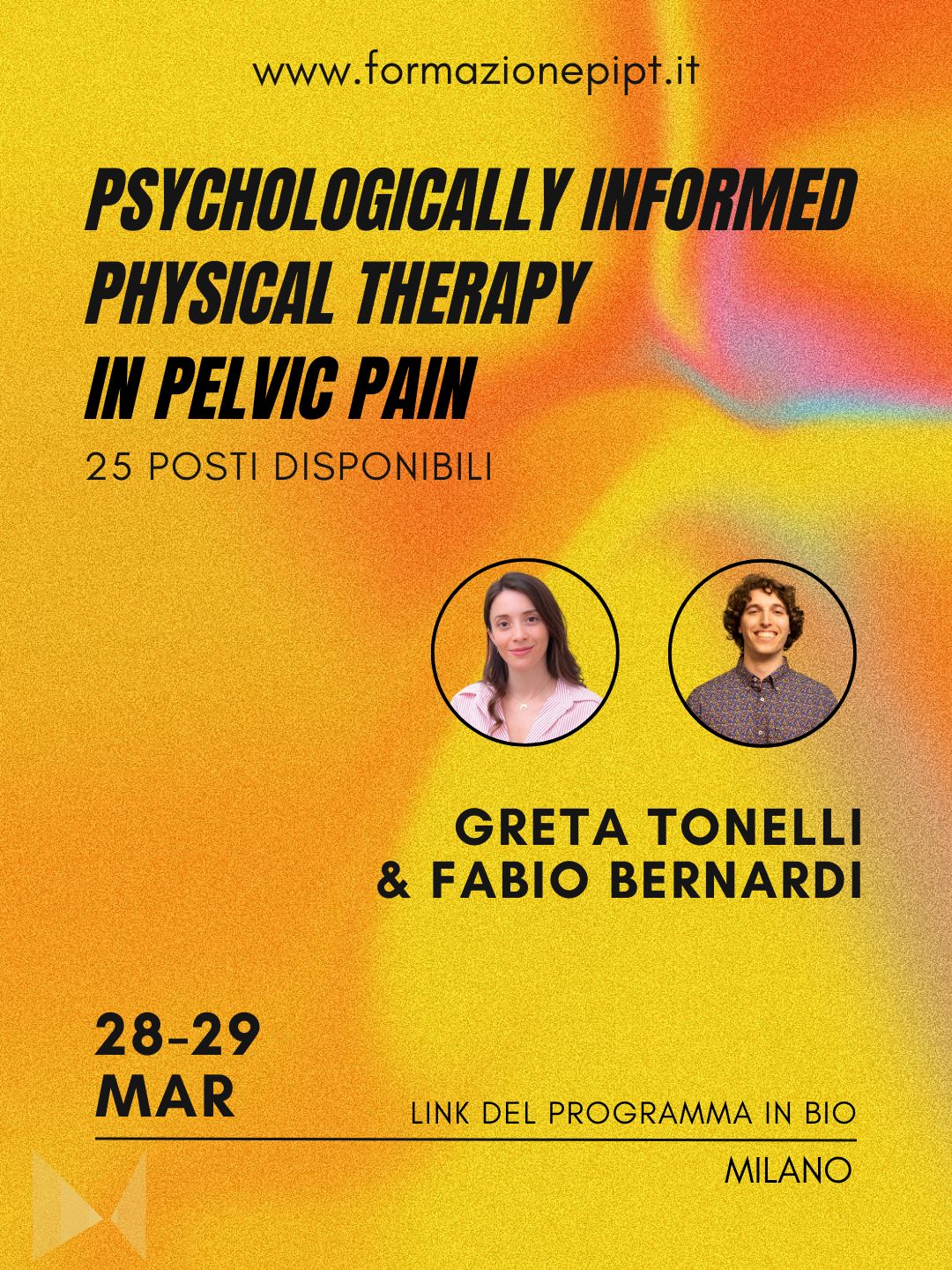 PSYCHOLOGICALLY INFORMED<br />
PHYSICAL THERAPY 5° EDIZIONE